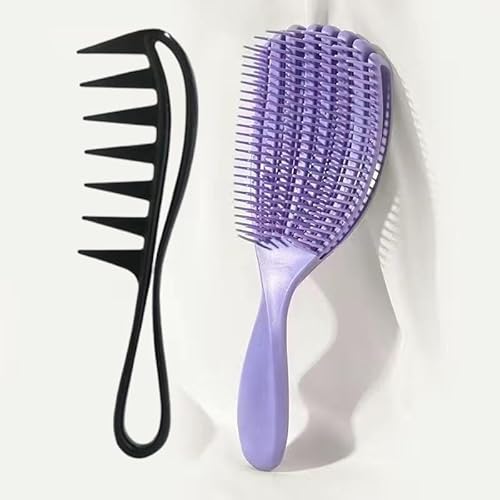 Haarkämme, zuglose Haarkämme für Frauen, Männer und Kinder, Lockenkämme für lockiges und langes Haar, Glättungskämme für trockenes und nasses Haar, einfaches Styling ohne Frizz Haarkämme, zuglose Haarkämme für Frauen, Männer und Kinder, Lockenkämme für lockiges und langes Haar, Glättungskämme für trockenes und nasses Haar, einfaches Styling ohne Frizz von Bkemkri