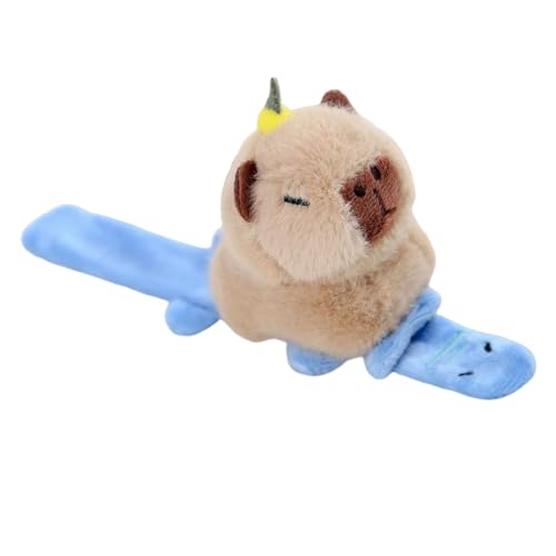 Bkljkf Klapparmband Stofftiere - Capybara Armband Niedlich | Modisches Tier Klapparmband | Für Kinder Jugendliche Schule Zuhause Reise Alltag Weihnachten Party Geschenk von Bkljkf