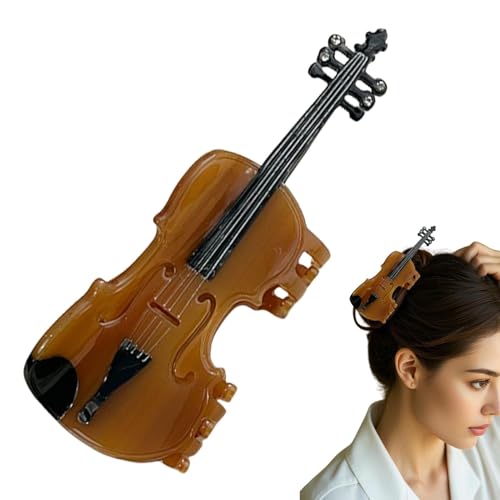 Bkljkf Klauenclip für dicke Haare, Haarkieferclip für Frauen | Stilvoller Haare Catch Clip mit Geigenform Design für Mädchen,Mode starke Hold -Haarnadel für Freund, Schwester, Tochter von Bkljkf
