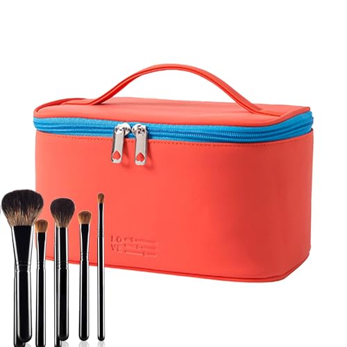 Bkljkf Reise-Make-up-Kulturbeutel, Make-up-Tragetasche - Wasserfester kosmetischer Gesichtscreme-Träger,Organizer für Kosmetikartikel, Reise-Must-Have für Foundation, Make-up-Pinsel, von Bkljkf