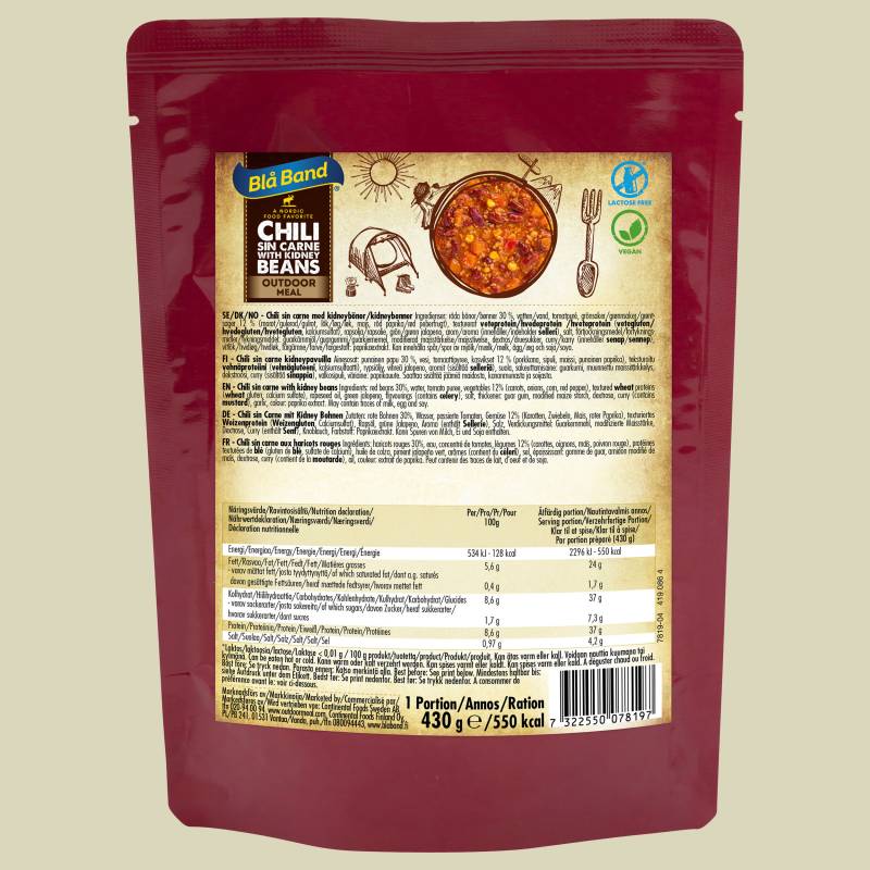 Chili sin Carne w. Kidney Beans (Wet P.) 430g von Blå Band