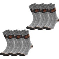 Black+Decker Herren Damen Unisex Sport Socken Essential Crew Baumwolle Black Grey Melange - 6er 9er 12er Pack von BLACK+DECKER