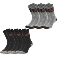 Black+Decker Herren Damen Unisex Sport Socken Essential Crew Baumwolle Black Grey Melange - 6er 9er 12er Pack von BLACK+DECKER