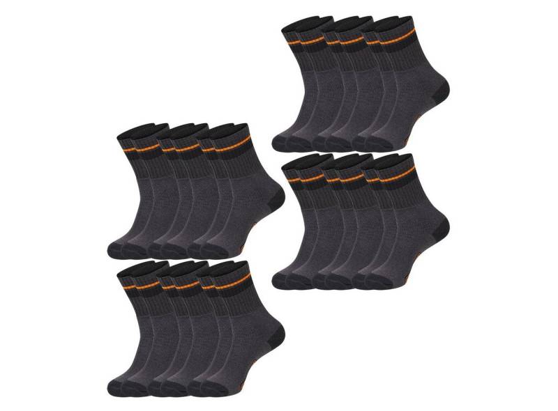 Black + Decker Sportsocken Black & Decker Essential Crew (12-Paar) Work Arbeitssocken im 6er 9er 12er Pack von Black + Decker
