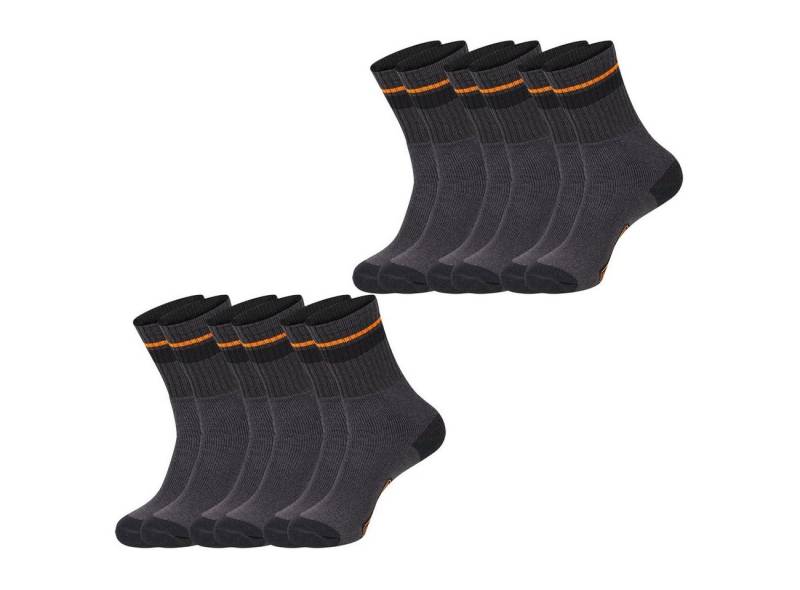 Black + Decker Sportsocken Black & Decker Essential Crew (6-Paar) Work Arbeitssocken im 6er 9er 12er Pack von Black + Decker