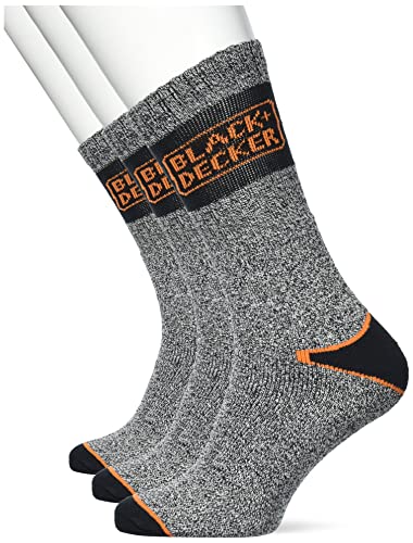 Black+Decker Herren 122525 Socken, Grau, 43-46 von BLACK+DECKER
