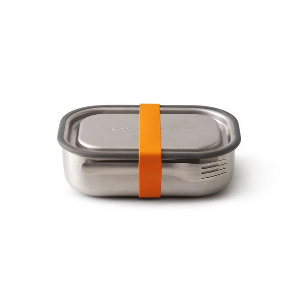 Black + Blum Auslaufsichere Lunchbox "Steel Lunch Box" aus Edelstahl inkl. Gabel von Black + Blum