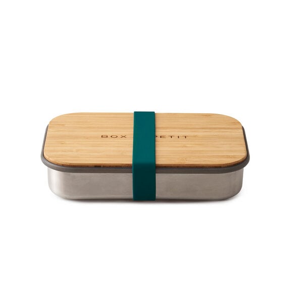 Black + Blum Lunchbox "Sandwich Box" aus Edelstahl mit Bambusdeckel von Black + Blum