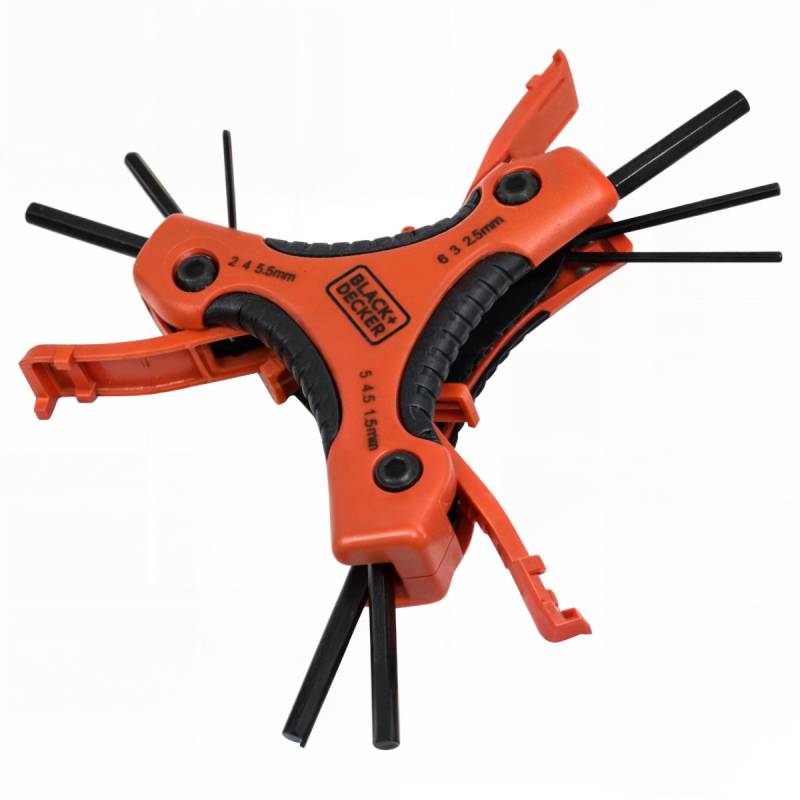 Black + Decker BDHT0-71628 Sechskantschlüssel Innen-Sechskant Multitool 1,5-6 m von Black + Decker
