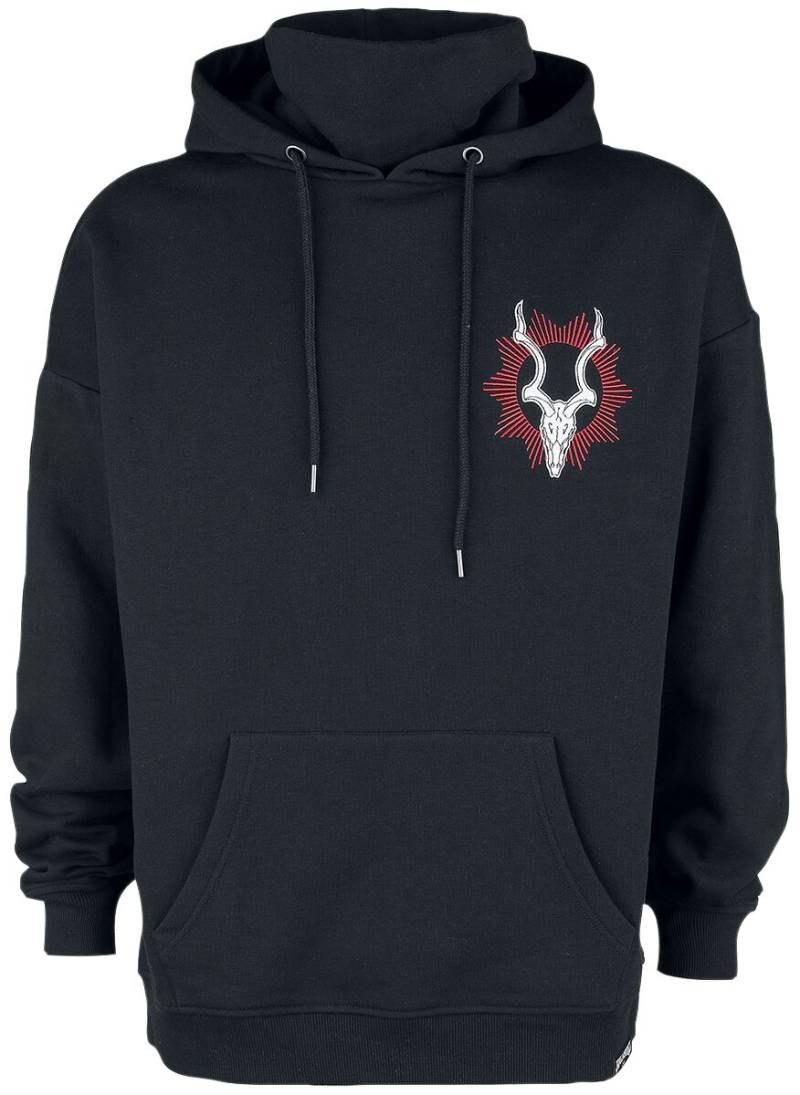 Black Blood by Gothicana Batariel Kapuzenpullover schwarz in S von Black Blood by Gothicana