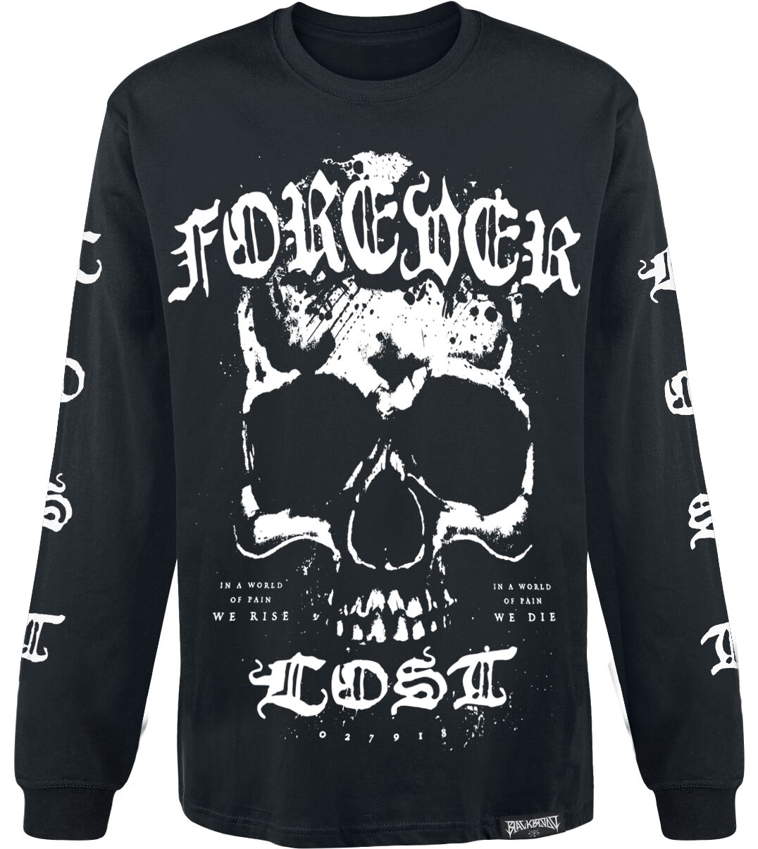 Black Blood by Gothicana Forever Lost Langarmshirt schwarz in M von Black Blood by Gothicana