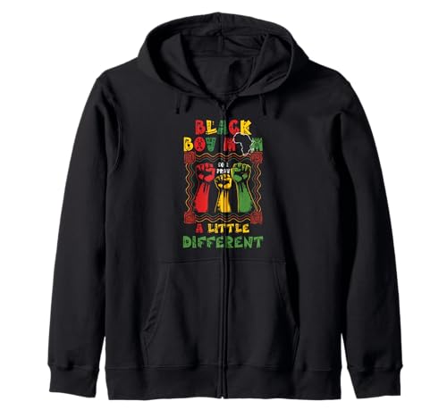Black Boy Mom So I Pray Little Different Schwarzer Muttertag Kapuzenjacke von Black Boy Mom I Pray Little Different Mothers Day