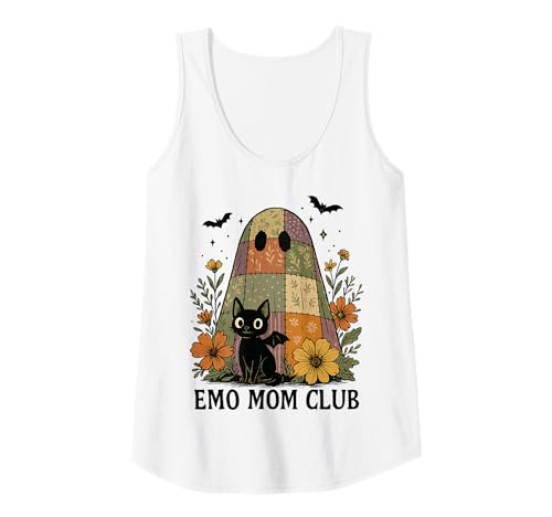 Damen Emo Mom Club Sonnenblume Floral Black Cat Cute Ghost Tank Top Damen Emo Mom Club Sonnenblume Floral Black Cat Cute Ghost Tank Top von Black Cat Emo Mom Club