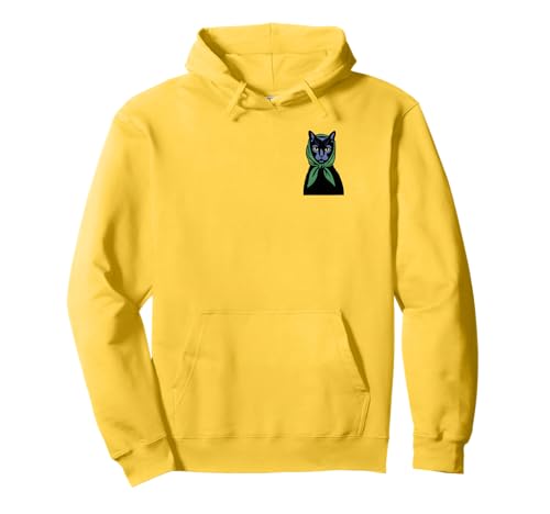 Coole Schwarze Katzentaschen-Druck Katze Grafikdesign Jungen Mädchen Pullover Hoodie von Black Cat Lover Graphic Print Apparel Men Women