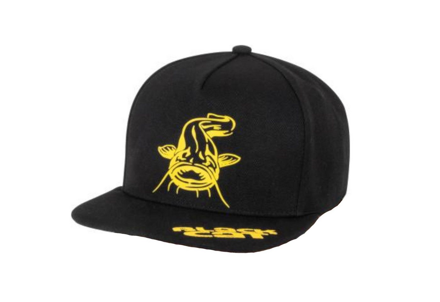 Black Cat Baseball Cap Black Cat Black Flat Peak Cap - Angelcap von Black Cat