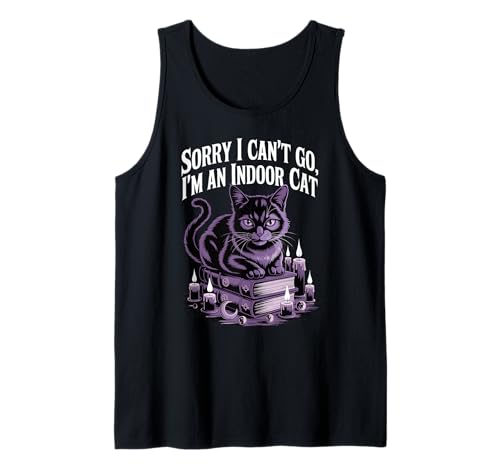 Ich Bin eine Hauskatze, süßes Hexenkätzchen mit Büchern und Kerzen Tank Top Ich Bin eine Hauskatze, süßes Hexenkätzchen mit Büchern und Kerzen Tank Top von Black Cats and Pet Humor Designs