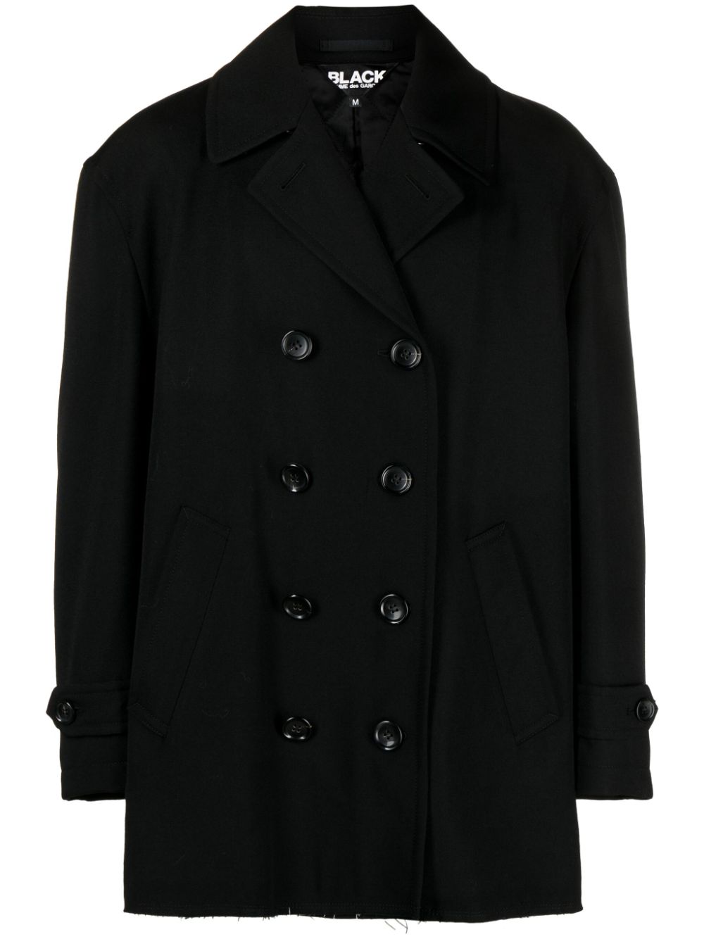 Black Comme Des Garçons Cabanjacke im Distressed-Look - Schwarz von Black Comme Des Garçons