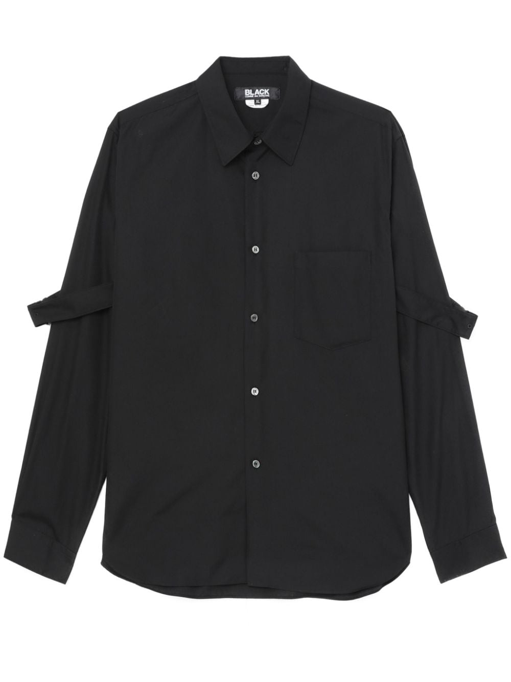 Black Comme Des Garçons Hemd mit Schnallendetail - Schwarz von Black Comme Des Garçons