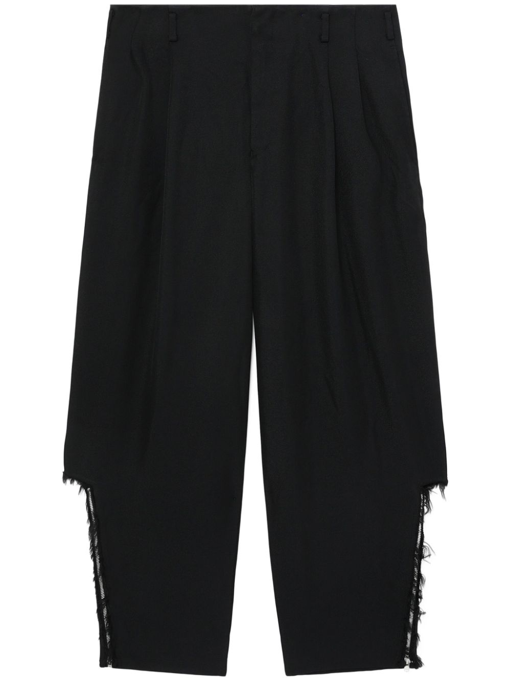 Black Comme Des Garçons High-Waist-Hose mit tiefem Schritt - Schwarz von Black Comme Des Garçons