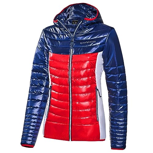 Black Crevice Damen Isolationsjacke, blau/rot, 38 von Black Crevice