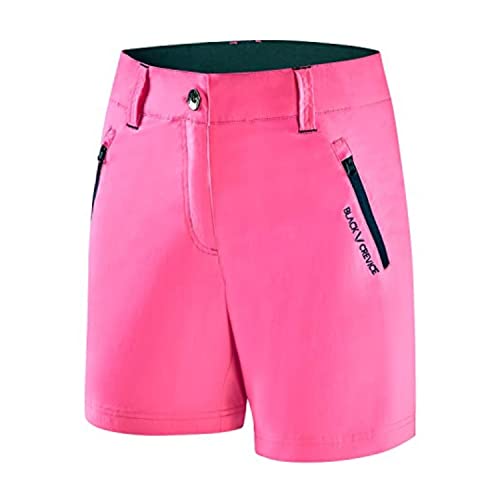 Black Crevice Damen Kurze Shorts, pink/Steel Blue, 36 von Black Crevice