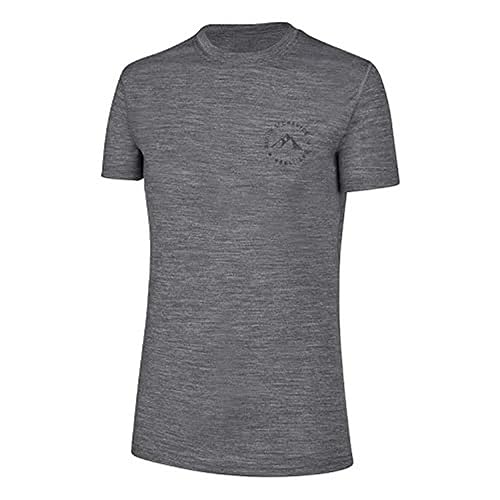 Black Crevice Damen Merino T-Shirt, grau, 36 von Black Crevice