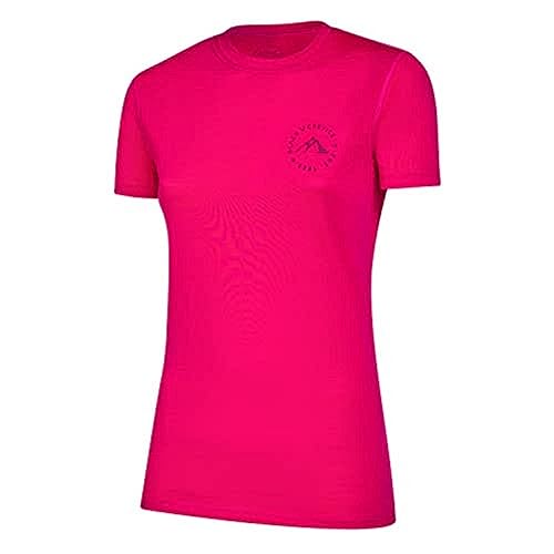 Black Crevice Damen Merino T-Shirt, pink, 40 von Black Crevice