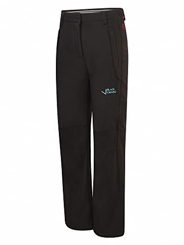 Black Crevice Damen Softshellhose, Black/Blue, 36 von Black Crevice