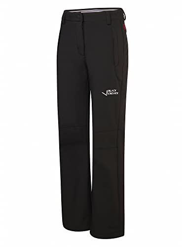 Black Crevice Damen Softshellhose, Black/White, 36 von Black Crevice