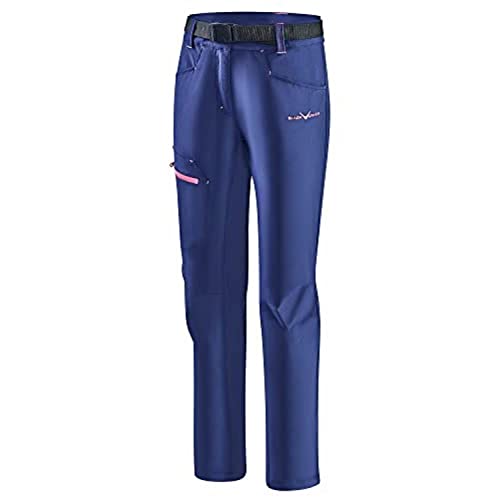 Black Crevice Trekkinghose I Damen Steel Blue/Pink I 36 I Wanderhose mit praktischen Taschen I Outdoorhose I wasserabweisend & schnelltrocknend I strapazierfähig & atmungsaktiv… von Black Crevice