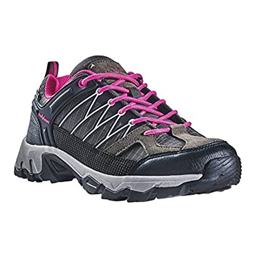 Black Crevice Damen Trekkingschuhe, Wasserdicht, Low, grau/Fuxia, 36 von Black Crevice