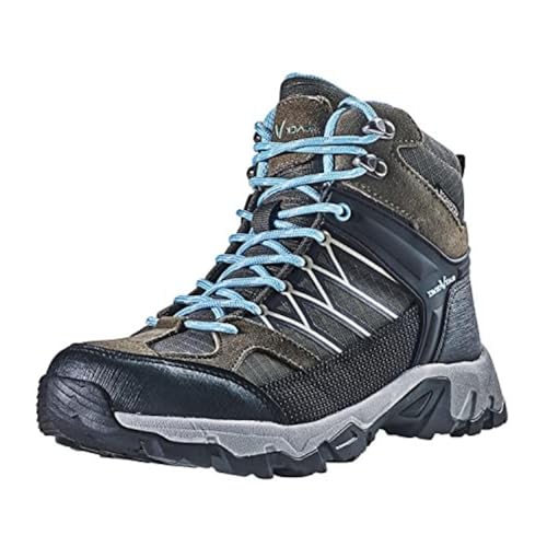 Black Crevice Damen Trekkingschuhe High, Wasserdicht, grau/blau, 36 von Black Crevice