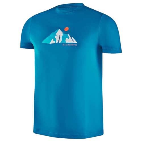 Black Crevice Herren Baumwoll T-Shirt Petrol I Größe XL I 100% Baumwolle I Kurzärmeliges T-Shirt mit Rundhalsausschnitt I Regular Fit für Alltag, Sport & Freizeit von Black Crevice