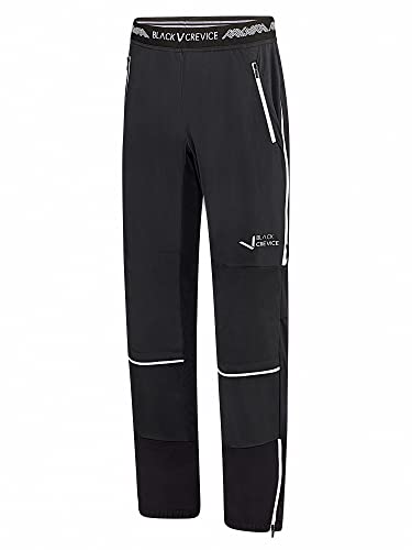 Black Crevice Herren Skitourenhose, schwarz/weiß, M von Black Crevice