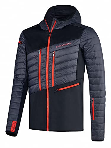 Black Crevice Herren Skitourenjacke, schwarz/rot, M von Black Crevice