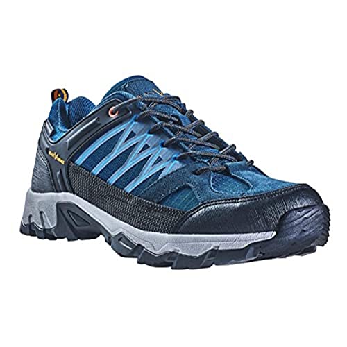 Black Crevice Herren Trekkingschuhe, Wasserdicht, Low, blau/orange, 42 von Black Crevice