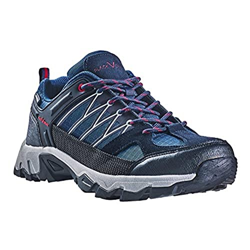 Black Crevice Herren Trekkingschuhe, Wasserdicht, Low, blau/rot, 41 von Black Crevice