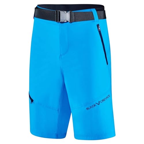 Black Crevice Herren Wander- & Trekkinghose Springbreak | Größe m | 96% Nylon & 4% Elasthan | Atmungsaktiv, Wasserabweisend & Schnelltrocknend | Kurze Outdoor Wanderhose Herren von Black Crevice