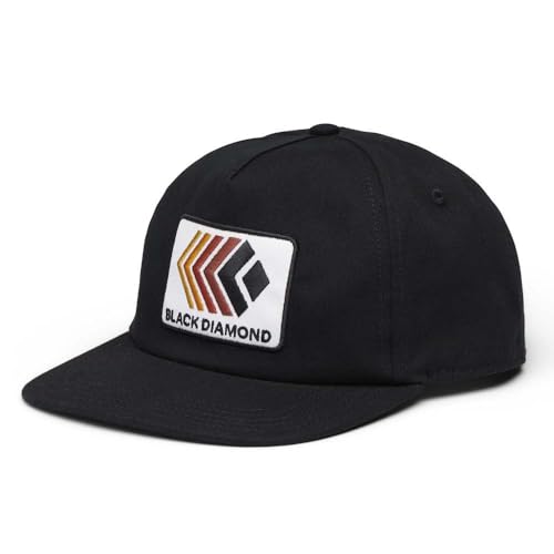 BLACK DIAMOND BD Washed Cap, Schwarz – verblasstes Patch-Logo, Einheitsgröße von Black Diamond