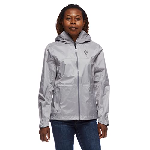 Black Diamond Damen W Treeline Rain Shell Jacke, 1016-Zinn, 38 von Black Diamond