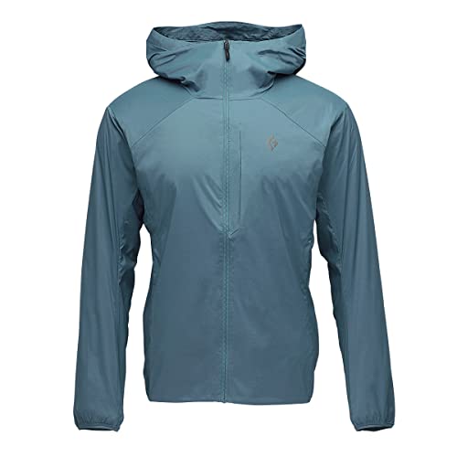 Black Diamond M Alpine Start Hoody Blau - Leichte atmungsaktive Herren Softshell Kapuzenjacke, Größe L - Farbe Creek Blu von Black Diamond