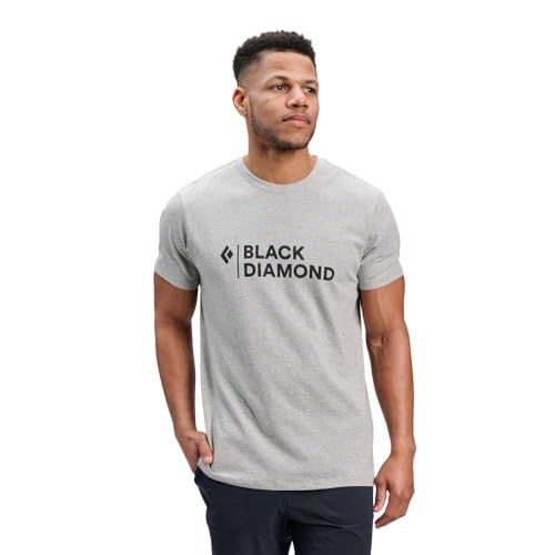 Black Diamond Herren Mini Stacked T-Shirt, Nickel Heather, L Black Diamond Herren Mini Stacked T-Shirt, Nickel Heather, L von Black Diamond