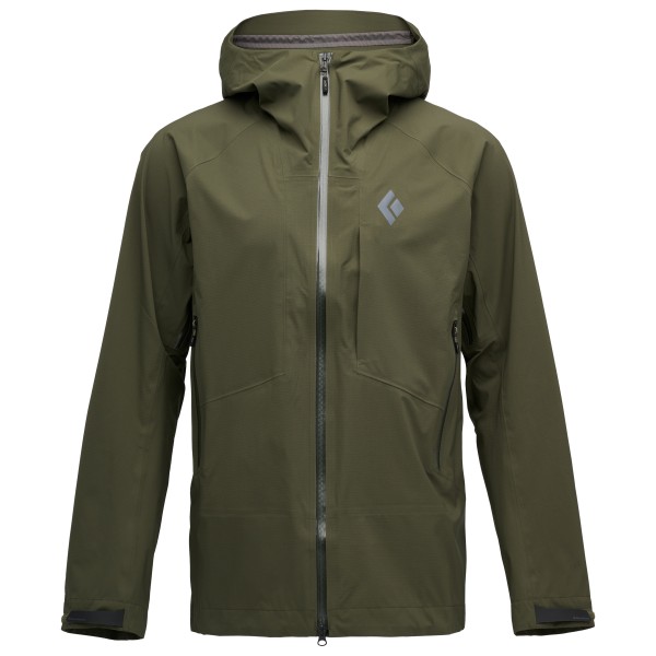 Black Diamond - Highline Stretch Shell - Regenjacke Gr XL oliv von Black Diamond