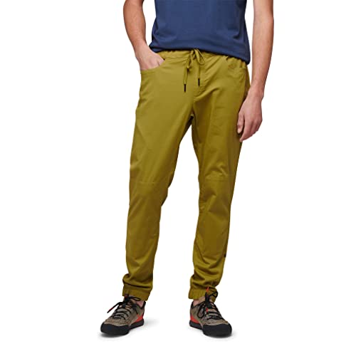 Black Diamond M Notion Pants Grün - Bequeme leichte Herren Baumwoll Kletterhose, Größe L - Farbe Camp Green von Black Diamond