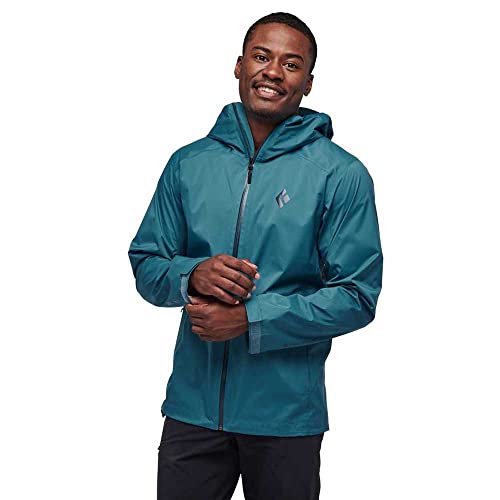 Black Diamond M Stormline Stretch Rain Shell Blau - Funktionelle atmungsaktive Herren Regenjacke, Größe XL - Farbe Creek von Black Diamond