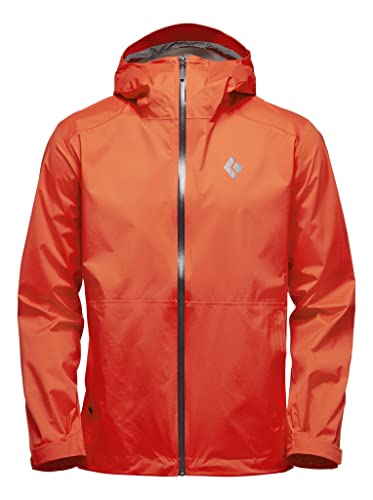 Black Diamond M Stormline Stretch Rain Shell Orange-Rot - Funktionelle atmungsaktive Herren Regenjacke, Größe XL - Farbe von Black Diamond