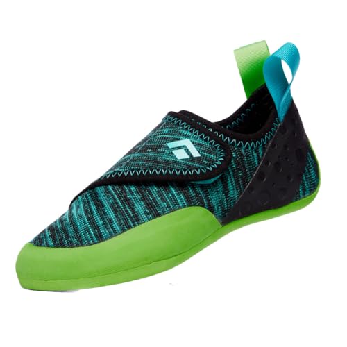 Black Diamond Kids Momentum Climbing Shoe Blau - Komfortabler Kinder Kletterschuh, Größe EU 34.5 - Farbe Envy Green von Black Diamond