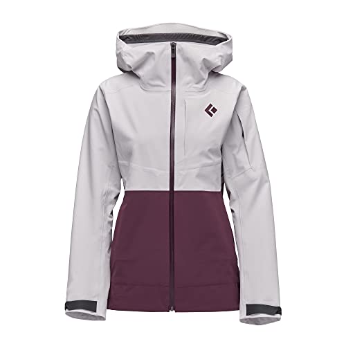 Black Diamond W Recon Stretch Shell Colorblock-Lila-Pink-Rot - Wasserdichte elastische Damen Freeride Skijacke, Größe M von Black Diamond