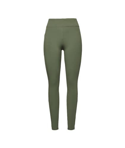 Black Diamond W Sessions Tights Grün - Schnell trocknende atmungsaktive Damen All-Mountain Leggings, Größe M - Farbe Tun von Black Diamond