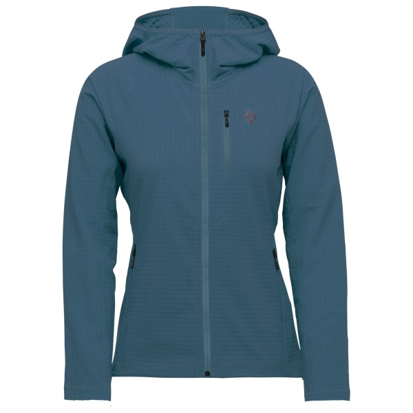 Black Diamond - Women's Coefficient Storm Full Zip Hoody - Fleecejacke Gr L blau von Black Diamond